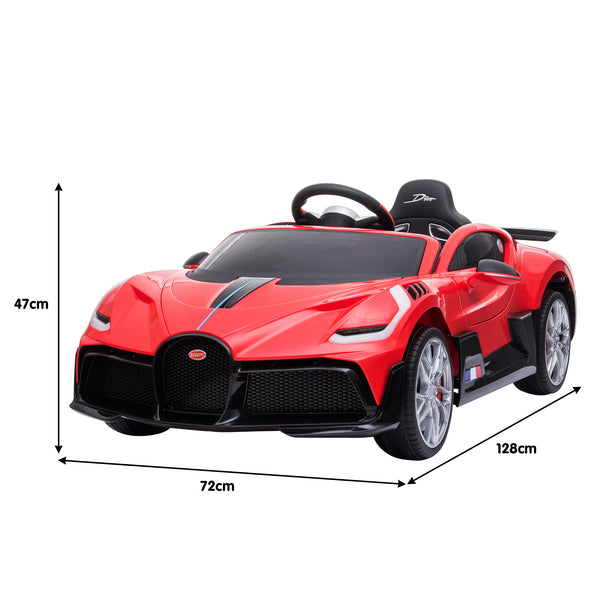 Kahuna Licensed Bugatti Divo Kids Electric Ride On Car - Red main image 1