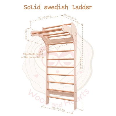 Swedish Kids Wall Bar - Height Adjustable - TINNITOTS