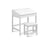 Keezi 2PCS Kids Table and Chairs Set Activity Children Playing Toys Study Desk