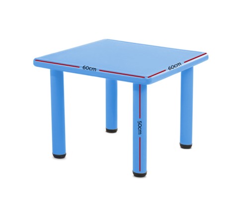 Keezi Kids Table Plastic Square Activity Study Desk 60X60CM– Kids