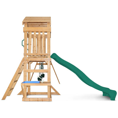 Lifespan Kids Albert Park Swing & Play Set with Green Slide
