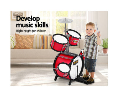 7 Piece Junior Drums Set by Keezi