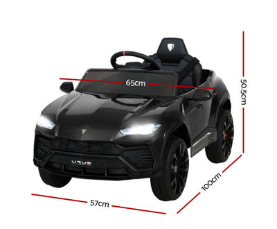 Rigo Kids Ride On Car Licensed Lamborghini 12V Electric URUS Remote Control Black