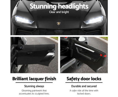 Rigo Kids Ride On Car Licensed Lamborghini 12V Electric URUS Remote Control Black