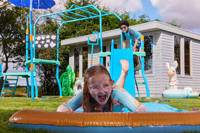Water Park Shower Tower + Water Park Tidal Tipper by Plum Play