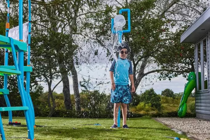 Water Park Shower Tower + Water Park Tidal Tipper by Plum Play