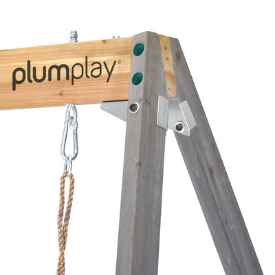 Plum® Barbary Wooden Climbing Frame with Height adjustable seats and shade