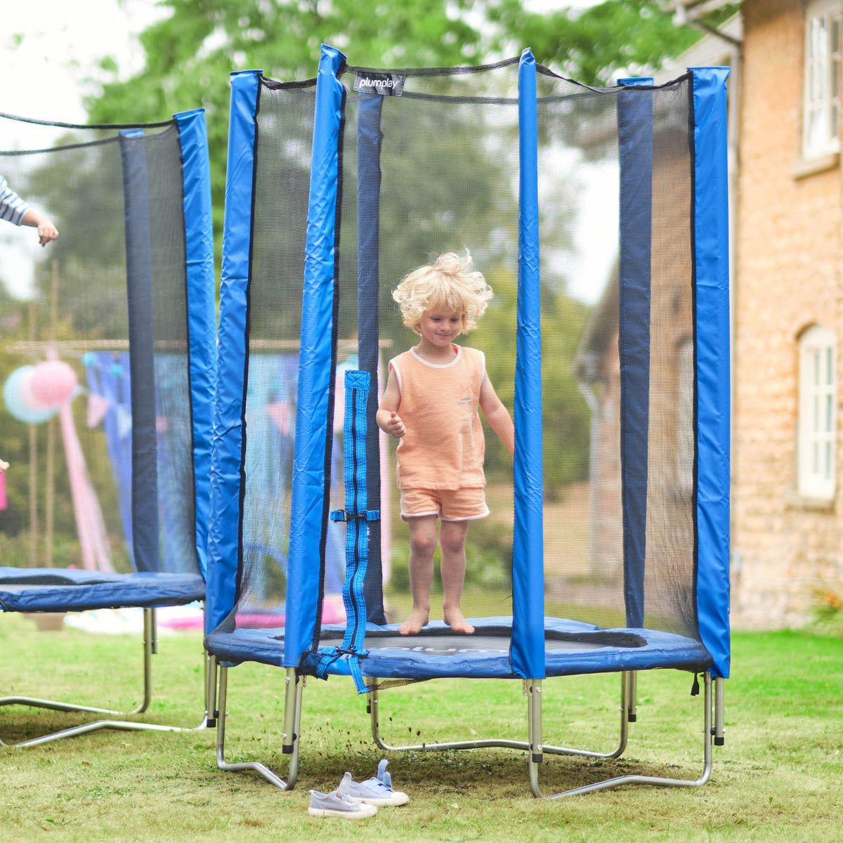 Plum® Junior Springsafe® Trampoline & Enclosure 4Ft - Blue