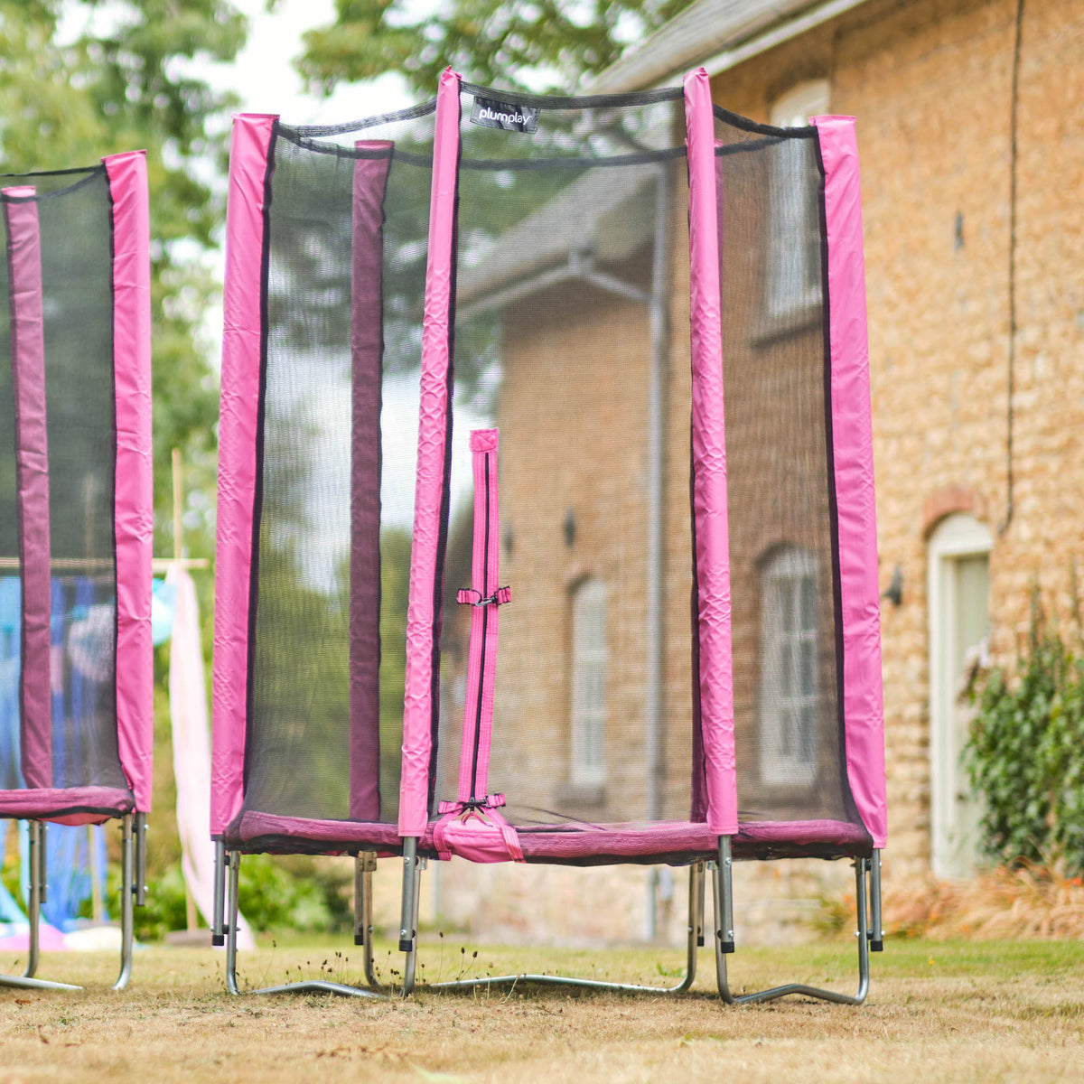 Plum® Junior Springsafe® Trampoline & Enclosure 4Ft- Pink