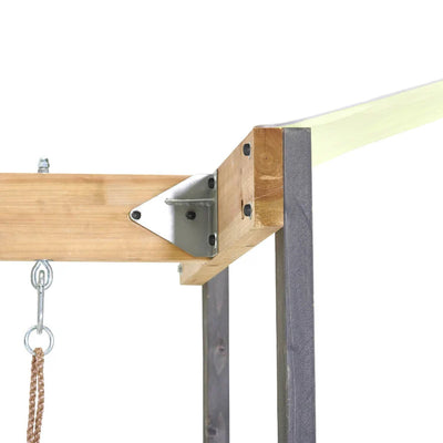 Plum® Barbary Wooden Climbing Frame with Height adjustable seats and shade