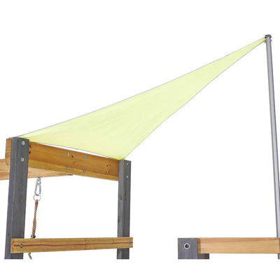 Plum® Barbary Wooden Climbing Frame with Height adjustable seats and shade