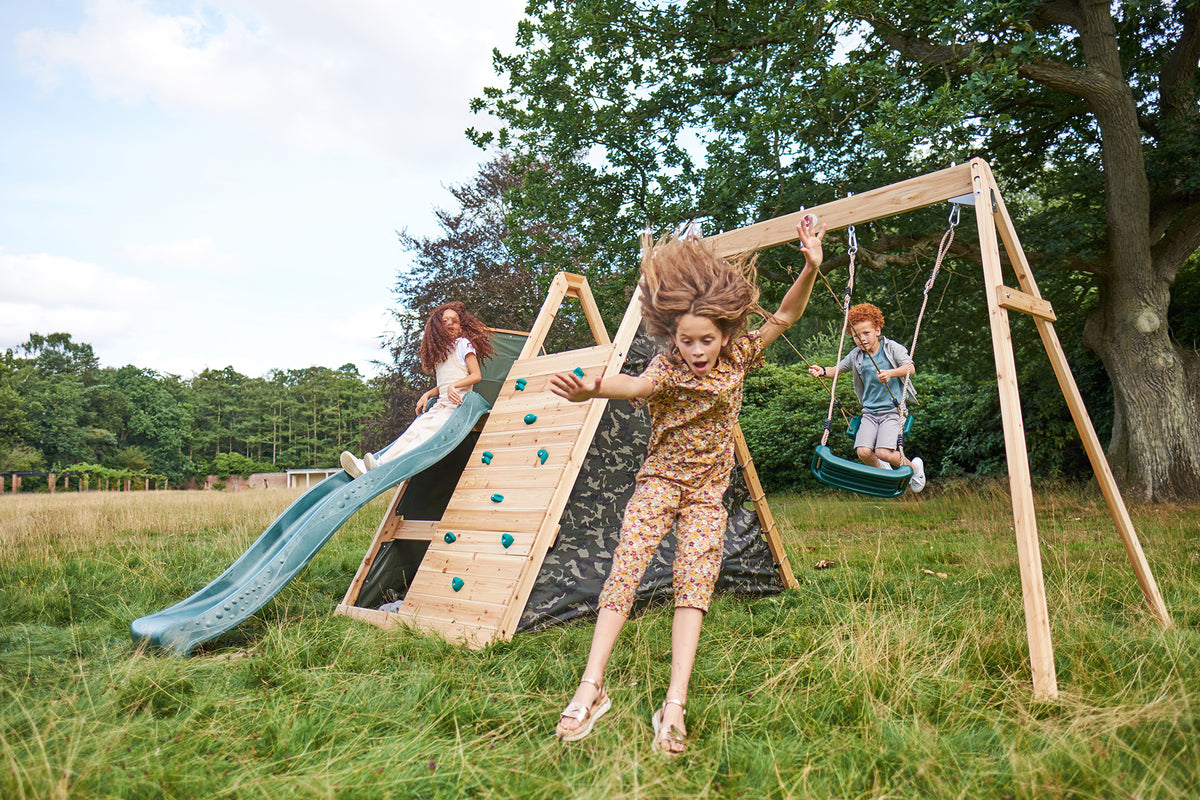 Climbing Pyramid With Slide by Plum Play