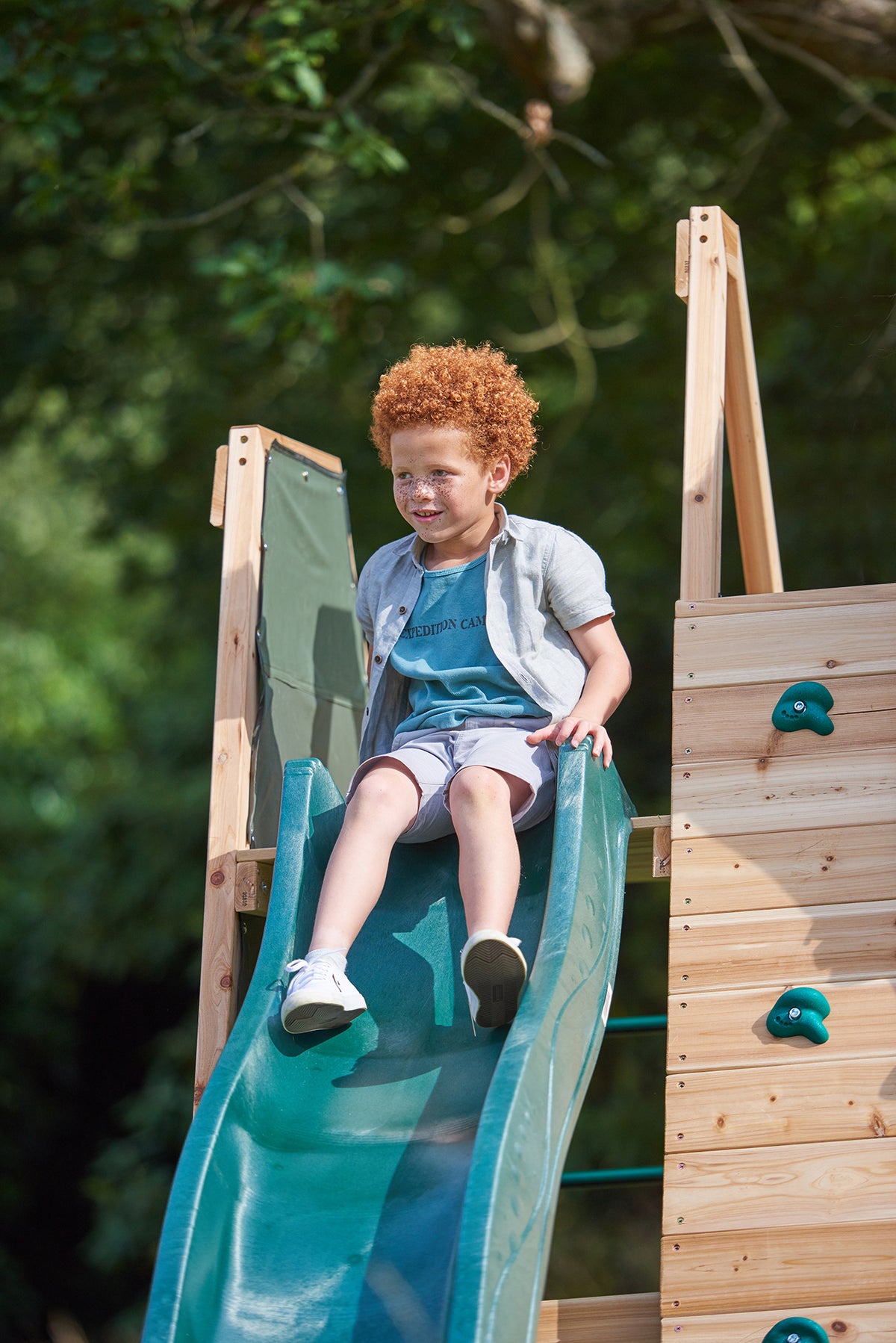 Climbing Pyramid With Slide by Plum Play