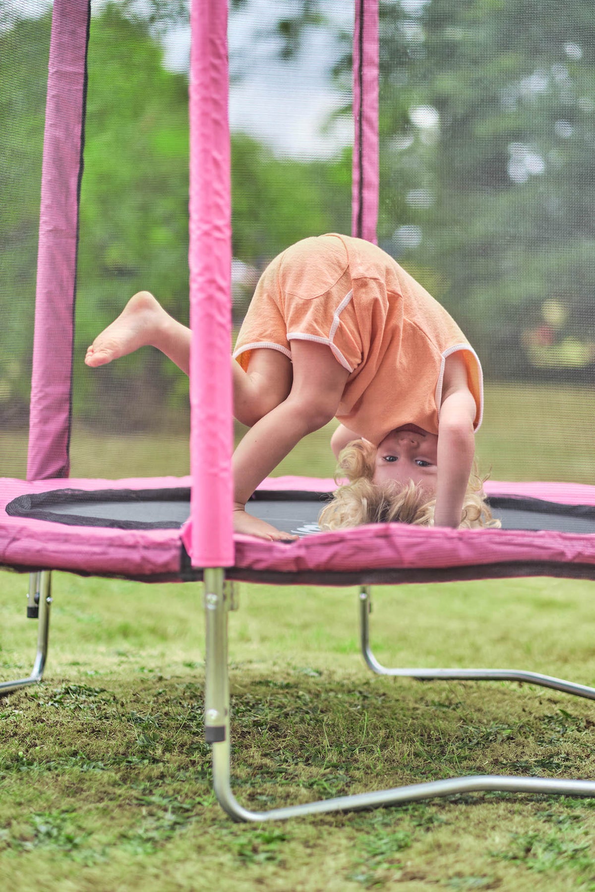 Plum® Junior Springsafe® Trampoline & Enclosure 4Ft- Pink