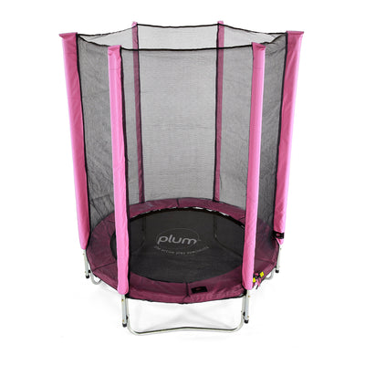 Plum® Junior Springsafe® Trampoline & Enclosure 4Ft- Pink