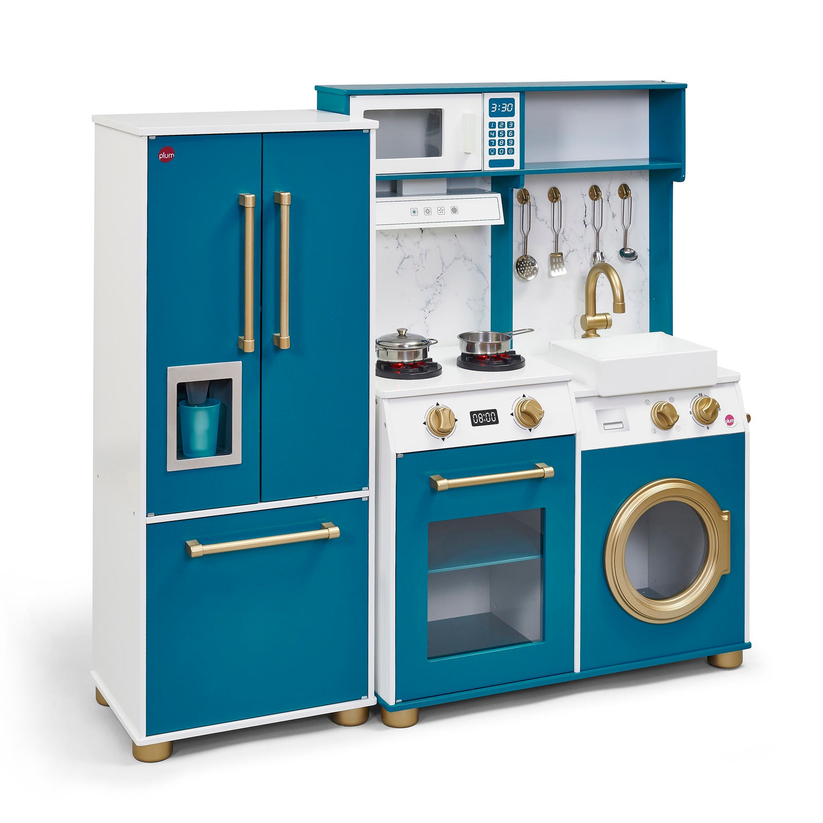 Bakehouse Traditional Wooden Kitchen with Fridge by Plum Play