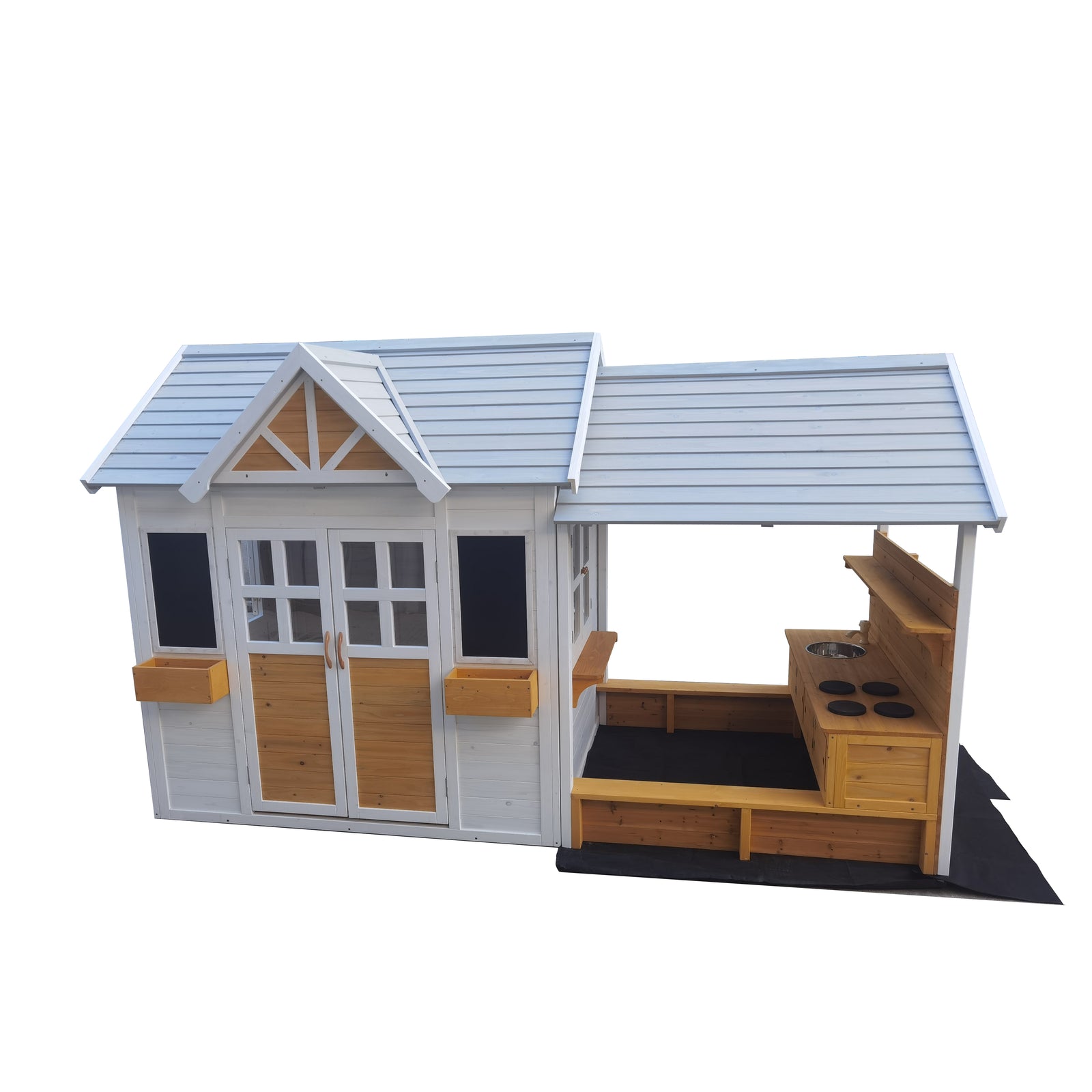 Country Shack with Mud Kitchen by Kidzshack