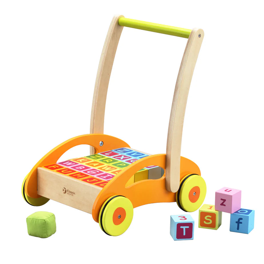 Baby Walker with Blocks by Classic World