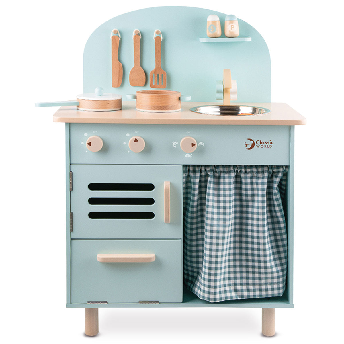 Classic World Blue Retro Play Kitchen