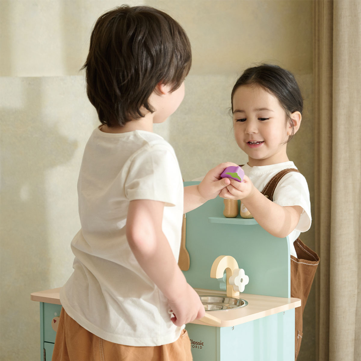 Classic World Blue Retro Play Kitchen– Kids Toys Warehouse