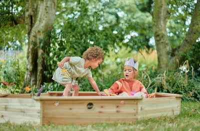 Giant Octagonal Sand Pit (Natural) by Plum Play