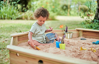 Giant Octagonal Sand Pit (Natural) by Plum Play