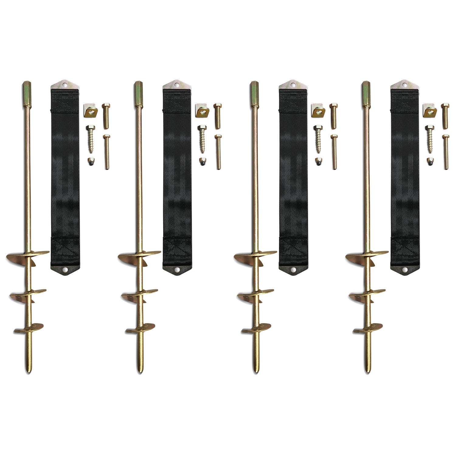 Lifespan Kids icon Ground Anchor Kit (Set of 4pcs) For Trampoline, Swing Set, Play Equipment