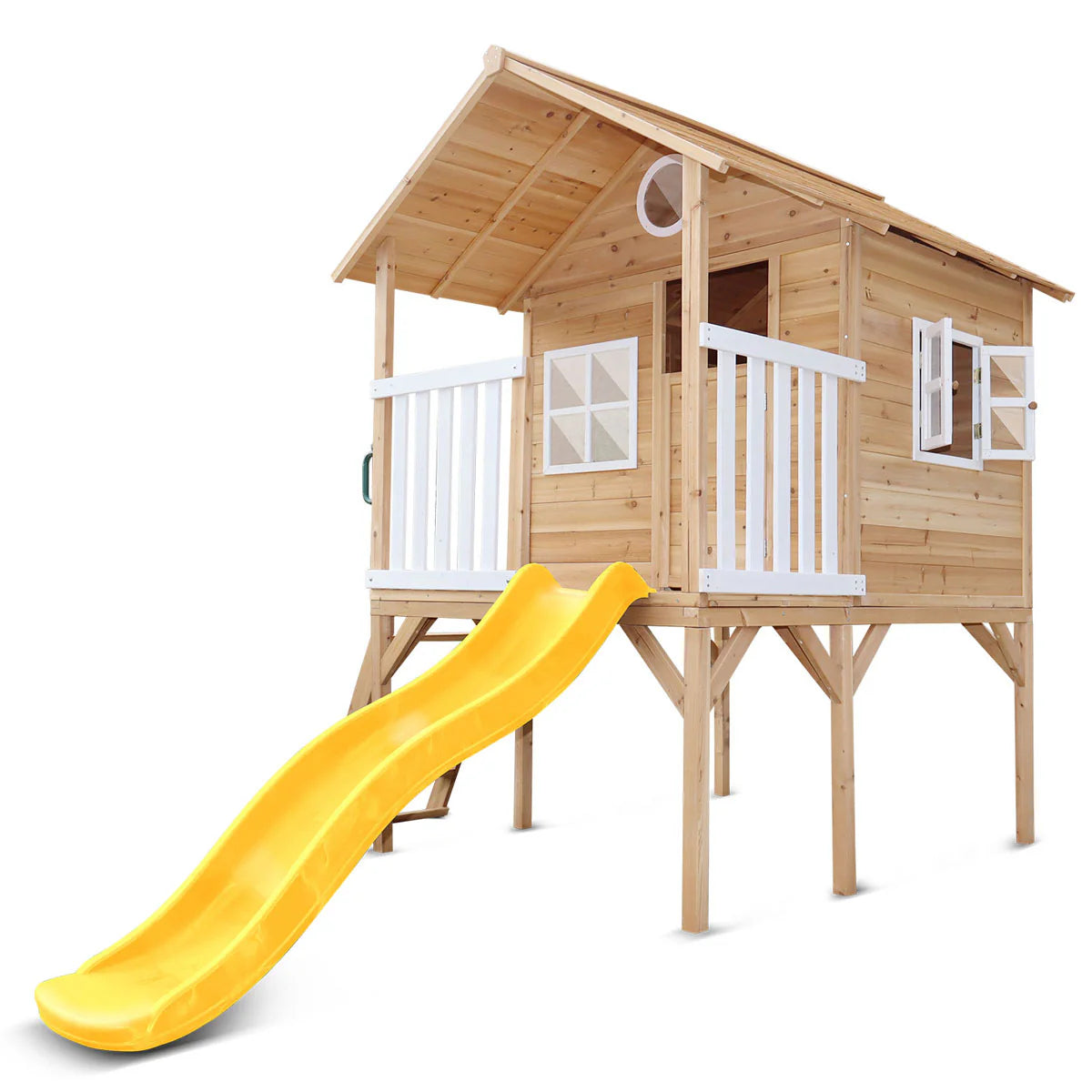 Lifespan Kids Archie Cubby House (Elevated) with 1.8m Slide (Yellow)