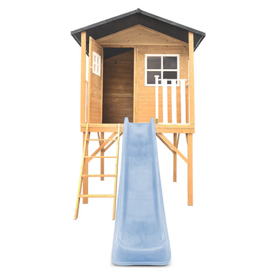 Lifespan Kids Burleigh Cubby House with 2.2m Slide (Pastel Blue)