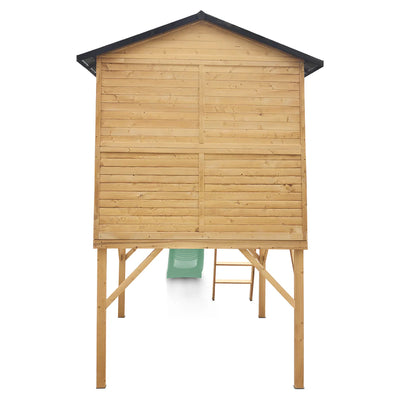 Lifespan Kids Burleigh Cubby House with 2.2m Slide (Pastel Green)