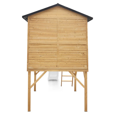 Lifespan Kids Burleigh Cubby House with 2.2m Slide (White)