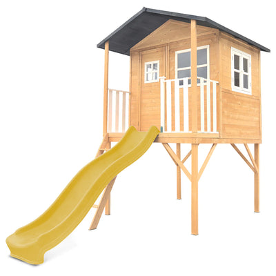 Lifespan Kids Burleigh Cubby House with 2.2m Slide (Yellow)