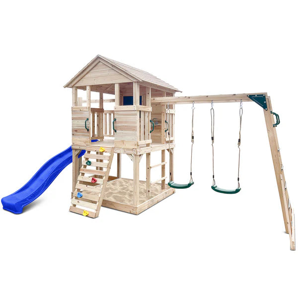 Lifespan Kids Kingston Cubby House with Blue Slide