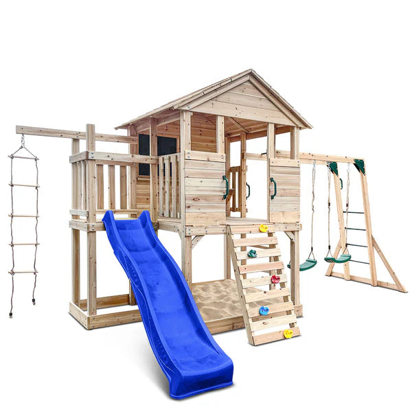 Lifespan Kids Kingston Cubby House with Blue Slide