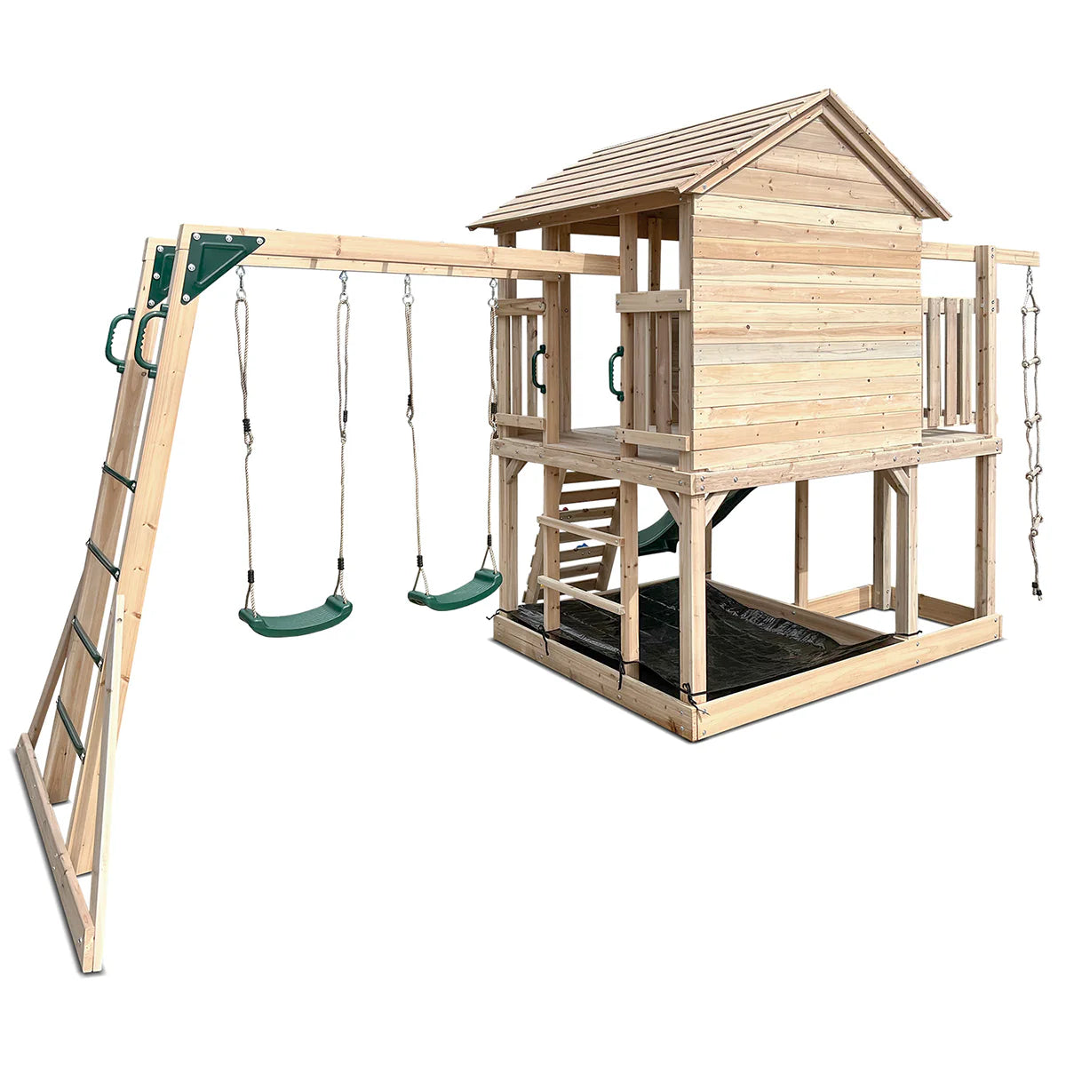 Lifespan Kids Kingston Cubby House with 2.2m Slide (Green)