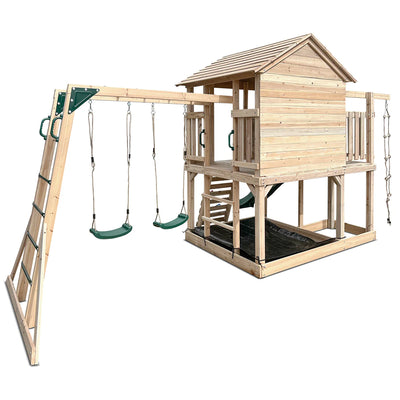 Lifespan Kids Kingston Cubby House with 2.2m Slide (Green)