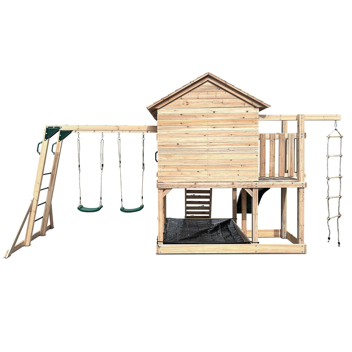 Lifespan Kids Kingston Cubby House with 2.2m Slide (Green)