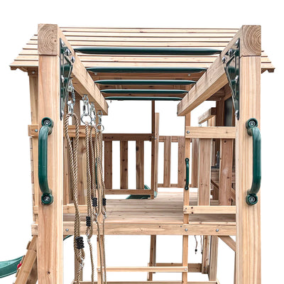 Lifespan Kids Kingston Cubby House with 2.2m Slide (Green)