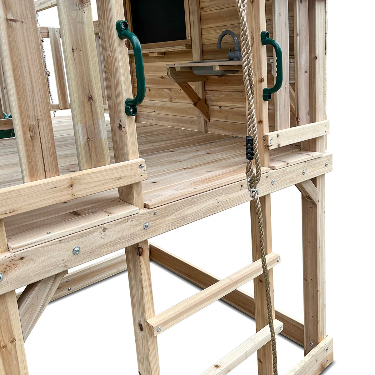 Lifespan Kids Kingston Cubby House with 2.2m Slide (Green)