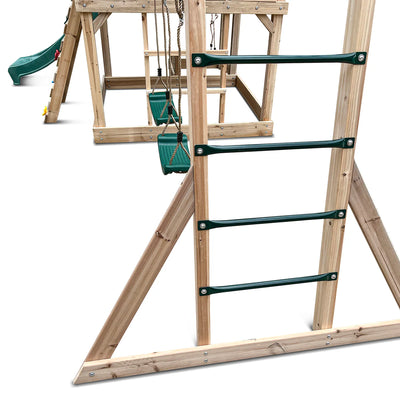 Lifespan Kids Kingston Cubby House with 2.2m Slide (Green)