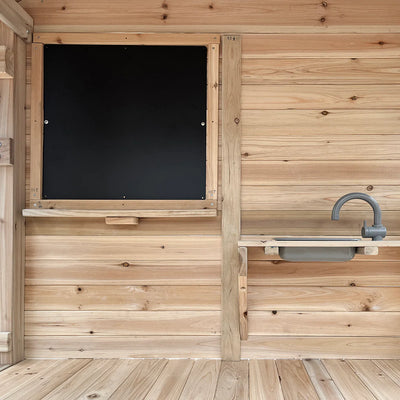 Lifespan Kids Kingston Cubby House with 2.2m Slide (Green)