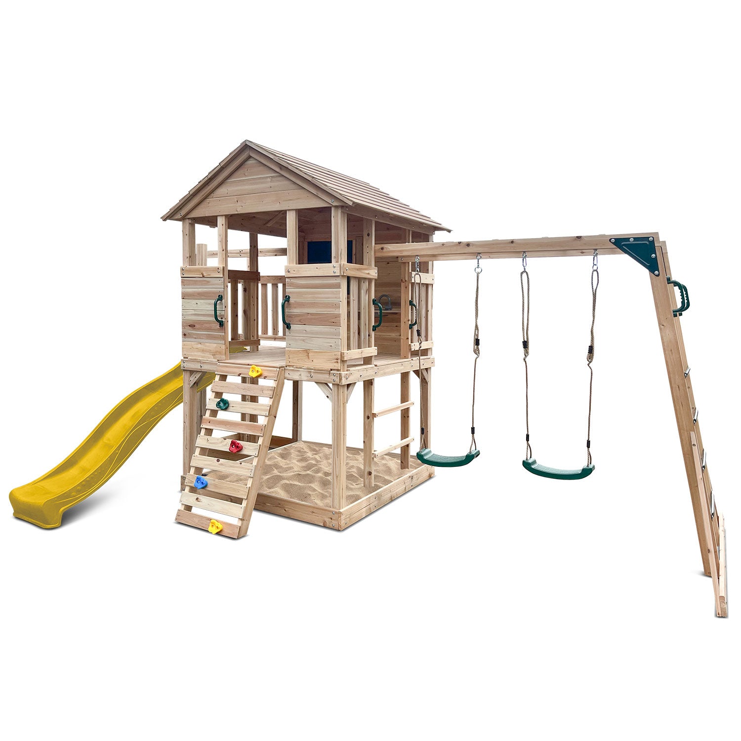 Lifespan Kids Kingston Cubby House with Yellow Slide