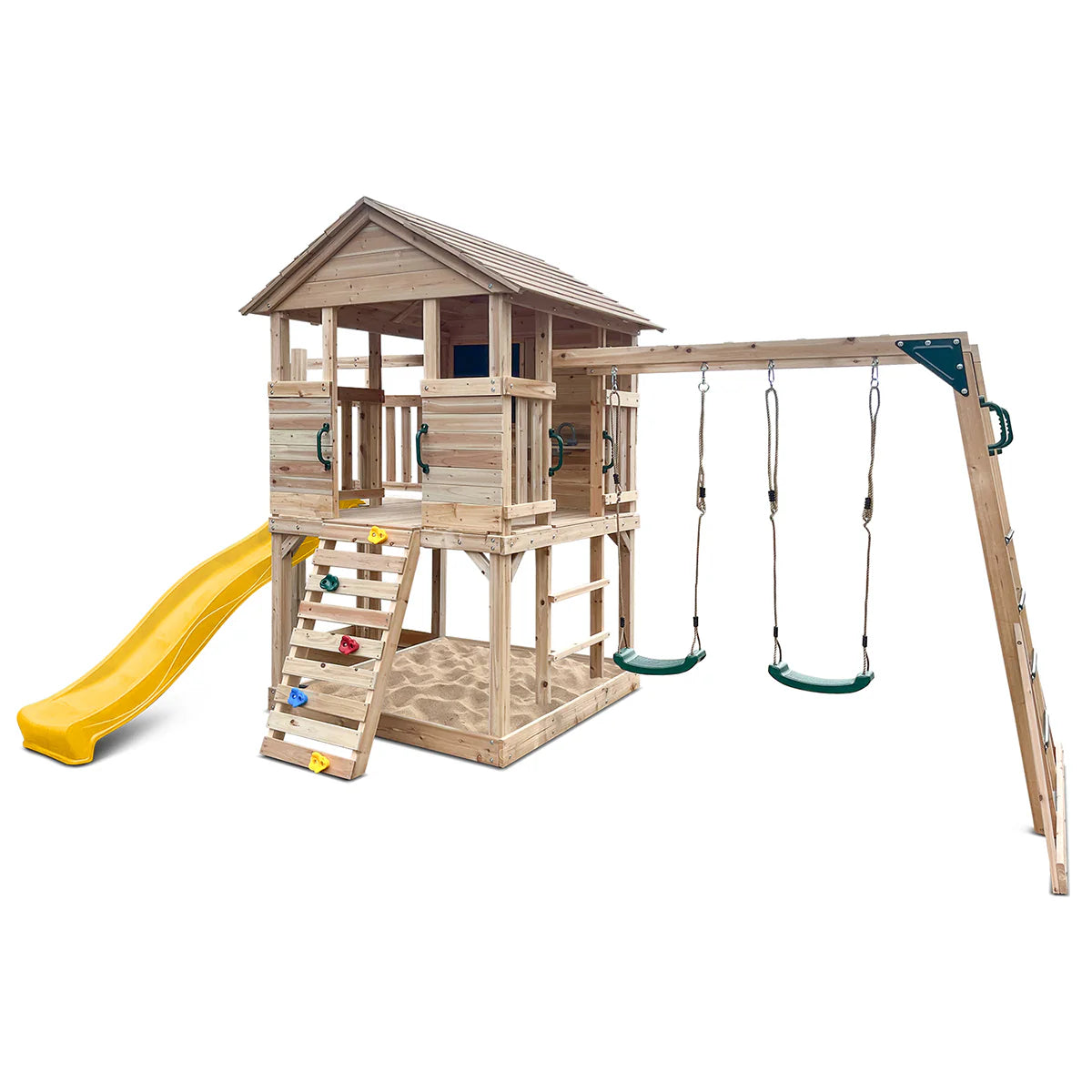Lifespan Kids Kingston Cubby House with 2.2m Slide (Yellow)