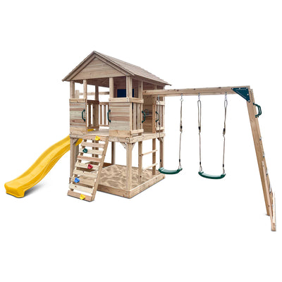 Lifespan Kids Kingston Cubby House with 2.2m Slide (Yellow)