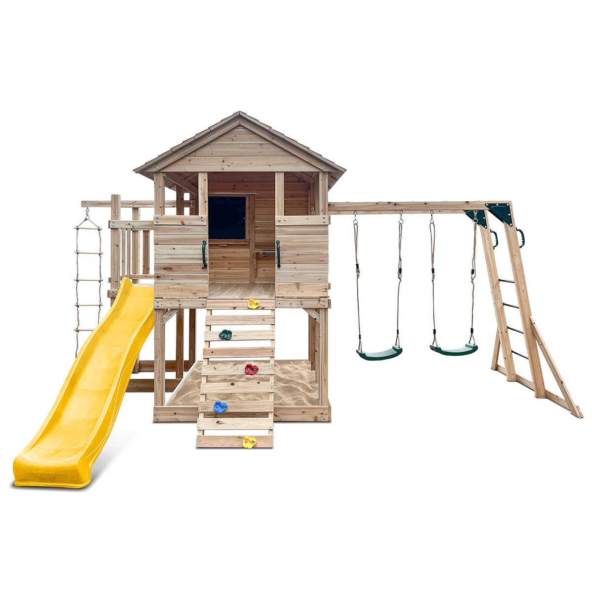 Lifespan Kids Kingston Cubby House with 2.2m Slide (Yellow)
