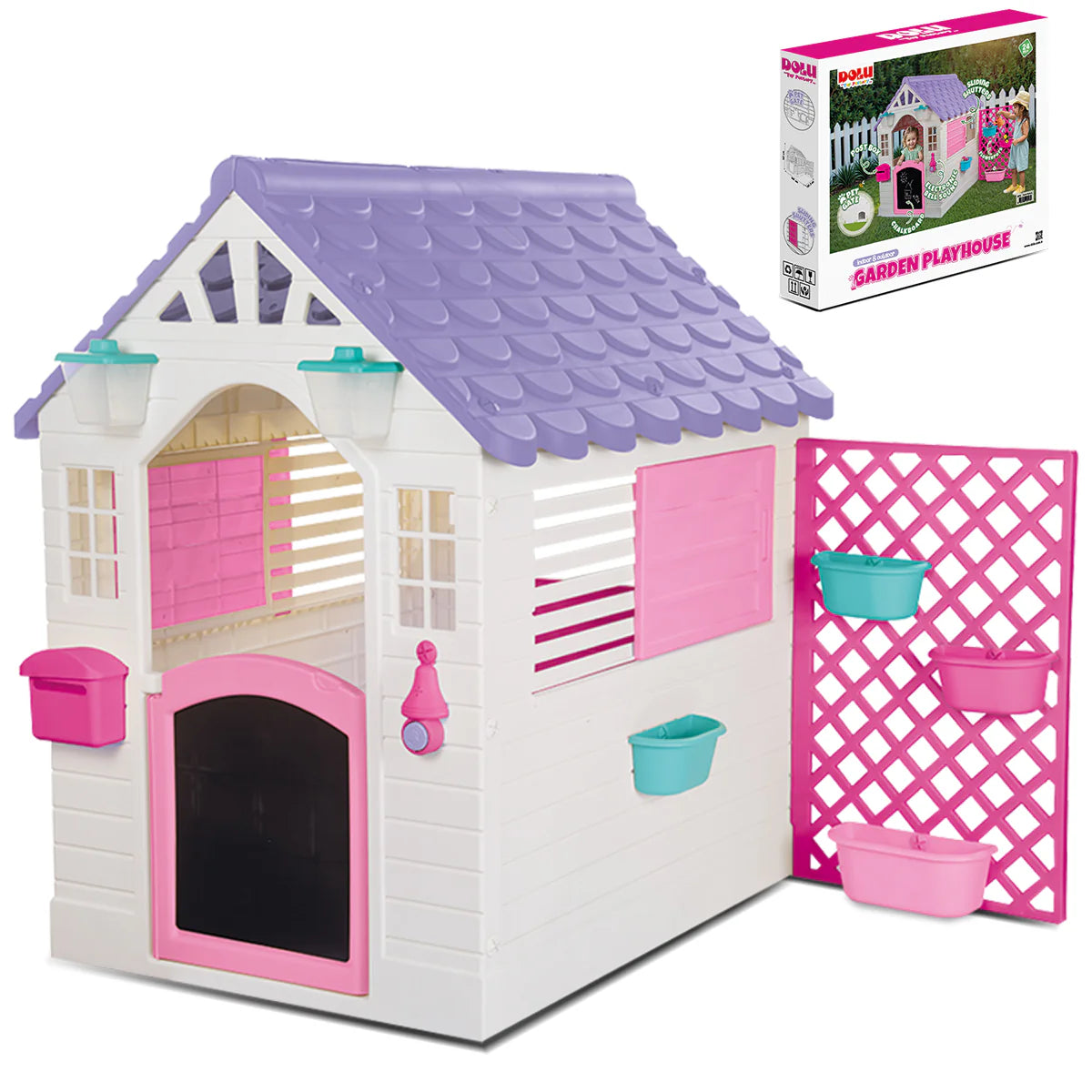 Lifespan Kids Garden Playhouse with Pink Fence