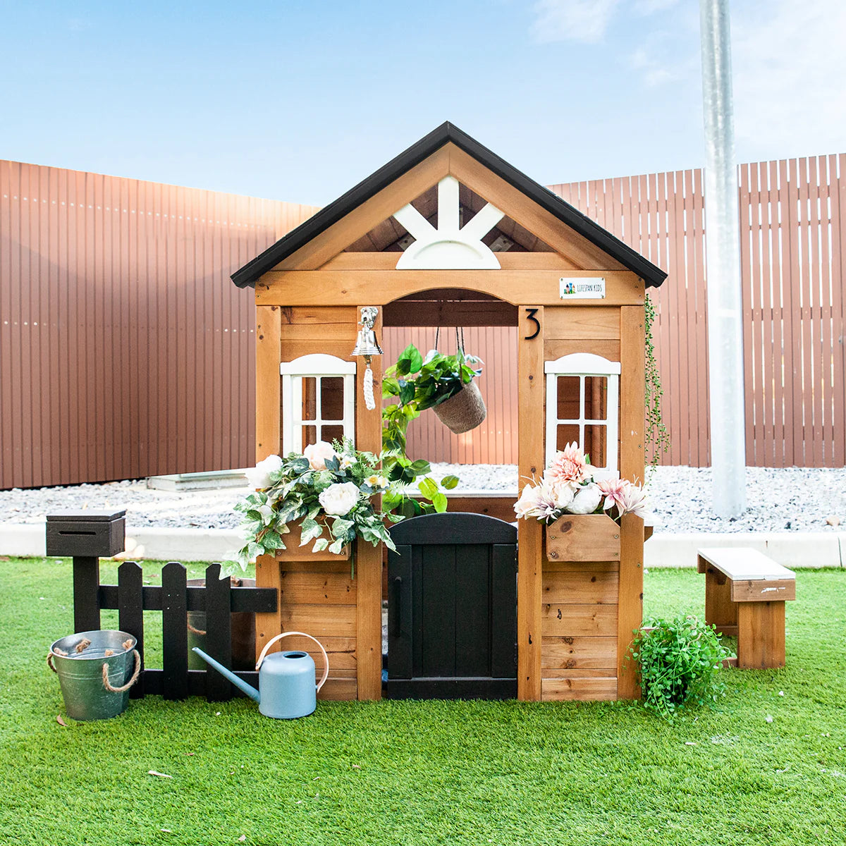 Lifespan Kids Teddy Cubby House in Natural Timber (V3)