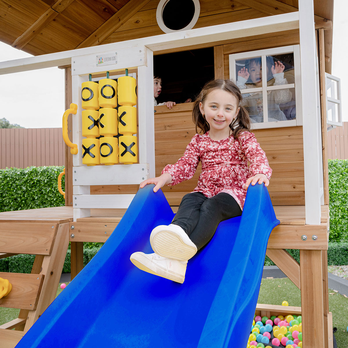 Lifespan Kids Warrigal Cubby House with Blue Slide