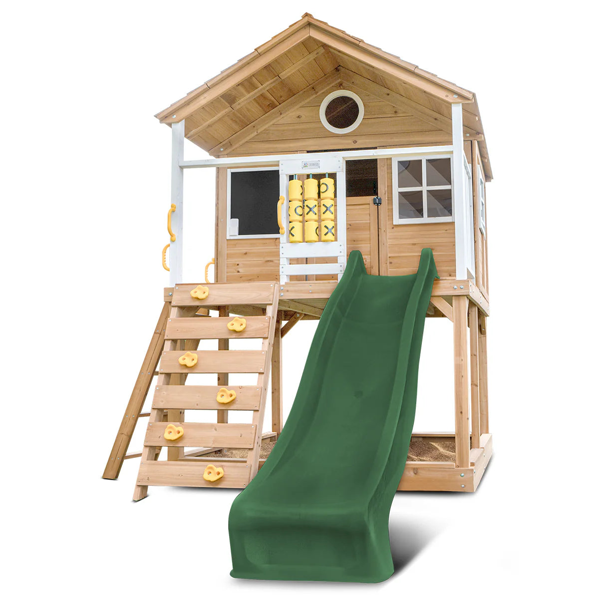Lifespan Kids Warrigal Cubby House with 2.2m Slide (Green)