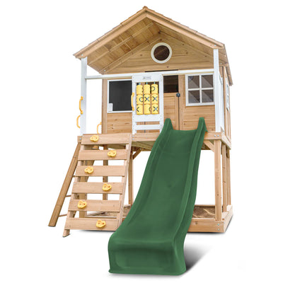 Lifespan Kids Warrigal Cubby House with 2.2m Slide (Green)